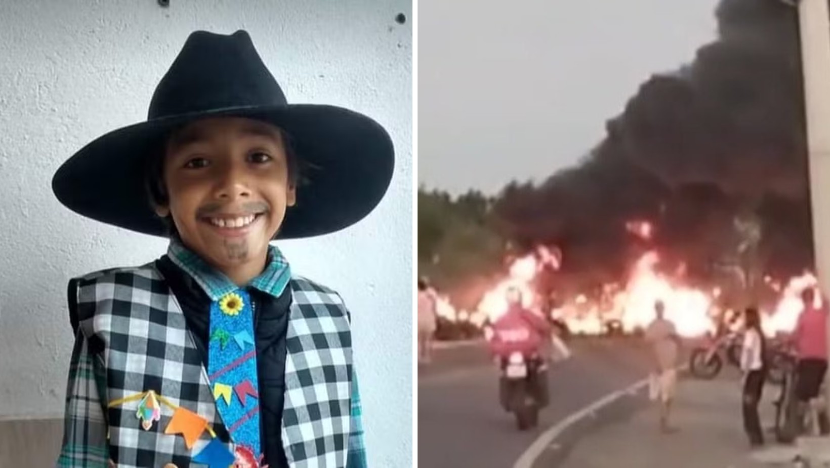 Manifestantes interditam Estrada Velha entre Caçapava e Taubaté um ano após criança morrer atropelada