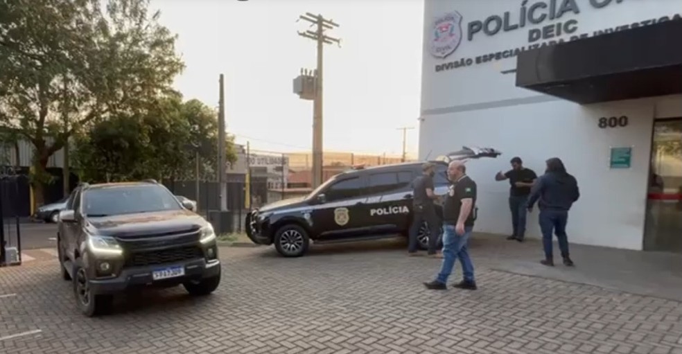 Líder de organização criminosa foi preso em São José do Rio Preto (SP) durante operação da Polícia Civil de Itapeva (SP) — Foto: Divulgação/Polícia Civil