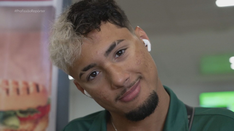 Samuel manteve a tradi&ccedil;&atilde;o de mudar o cabelo que ele faz sempre antes das competi&ccedil;&otilde;es &mdash; Foto: Reprodu&ccedil;&atilde;o/TV Globo
