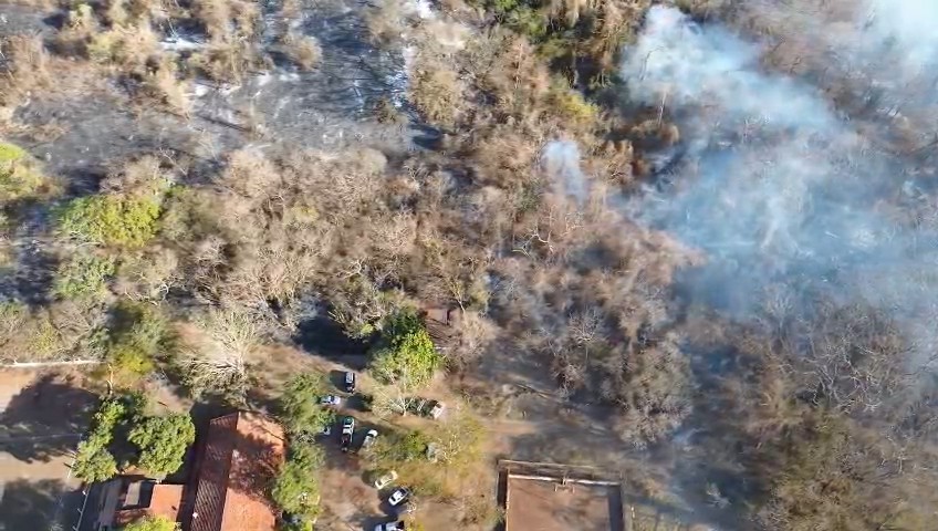 Incêndio atinge área de mata na zona rural de Jaú há dois dias