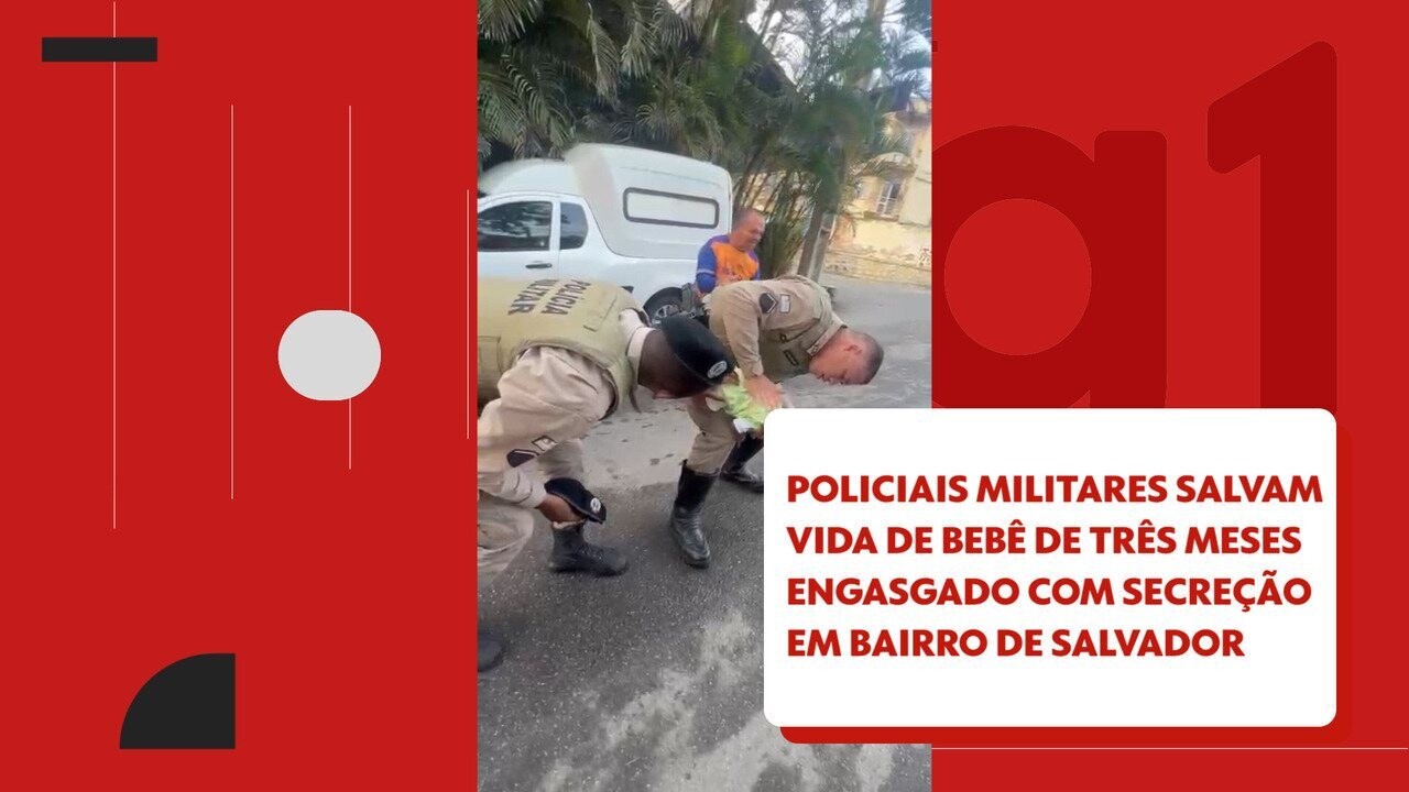 Vídeo Bebê é Salvo Por Policiais Militares Após Engasgar Com Secreção