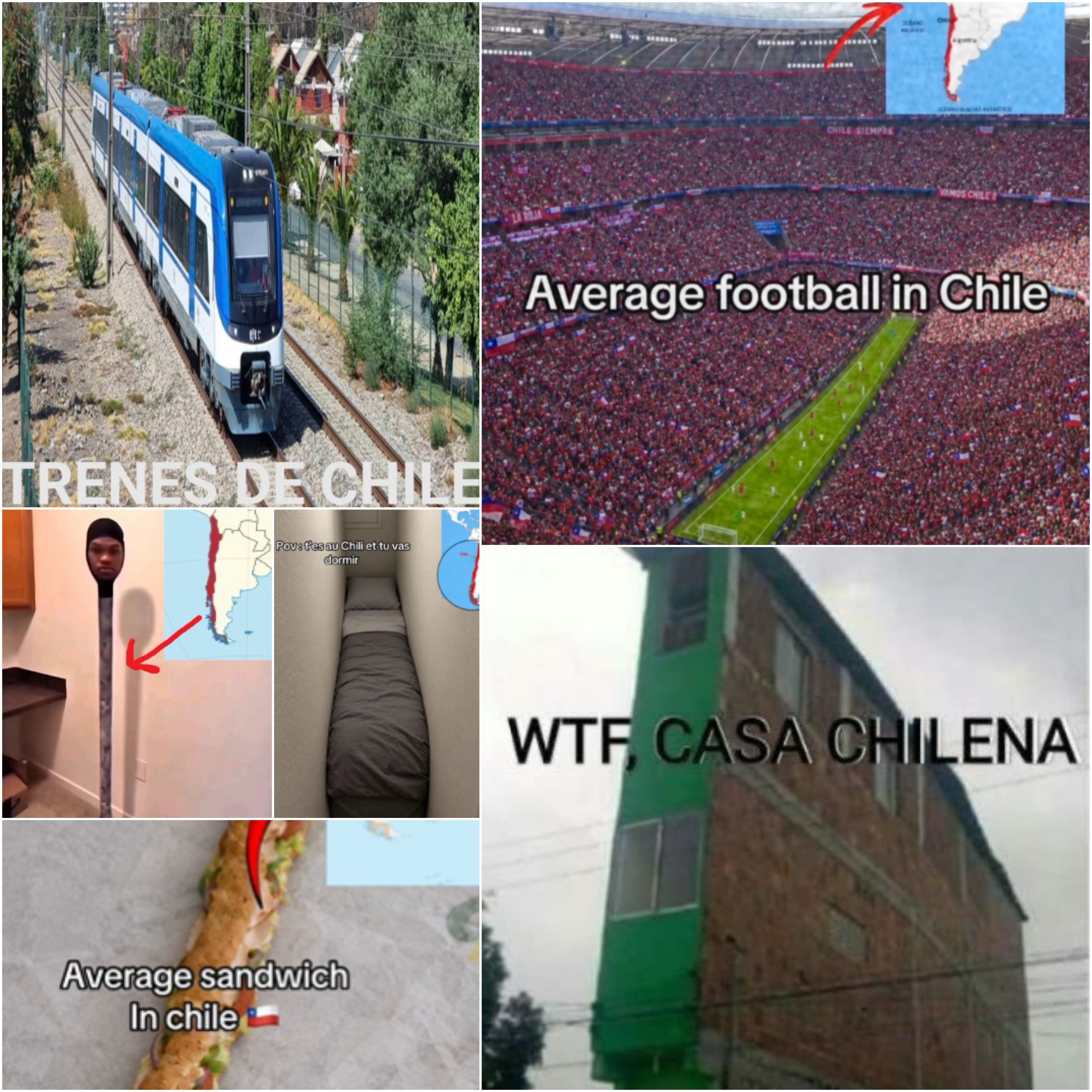 Formato do Chile viraliza nas redes; veja melhores memes