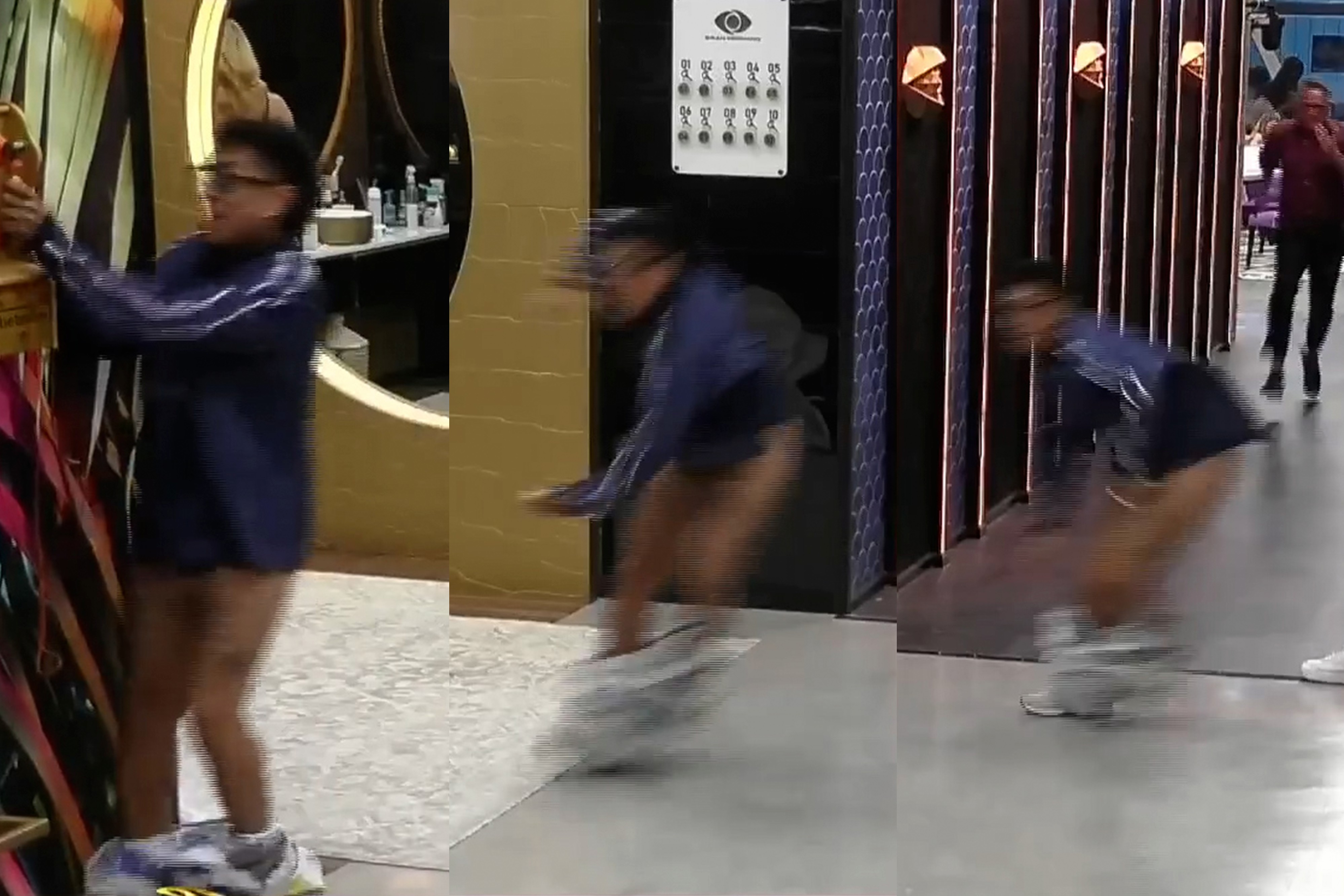 Participante do Big Brother da Argentina atende ‘big fone’ de calças abaixadas