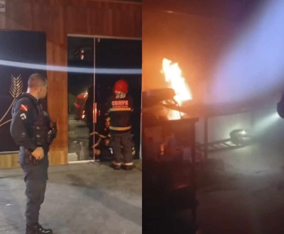 Gerente é resgatado de princípio de incêndio em panificadora de Marabá, no Pará