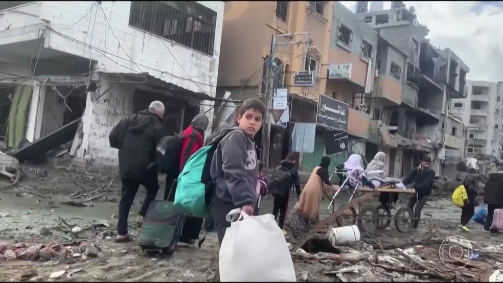 Gaza — Foto: Jornal Nacional/Reprodução