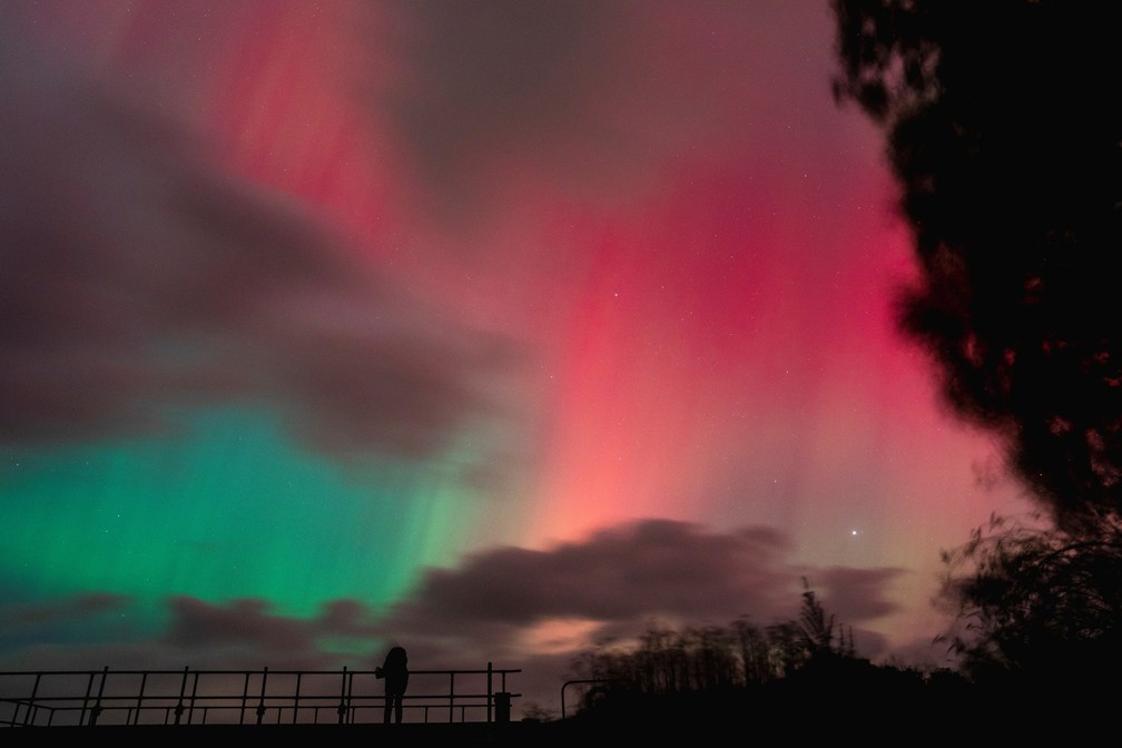 2024-10-11t062712z-1278664509-rc2whaawq7v7-rtrmadp-3-denmark-weather-aurora As melhores fotos da aurora boreal pelo mundo, após nova tempestade solar