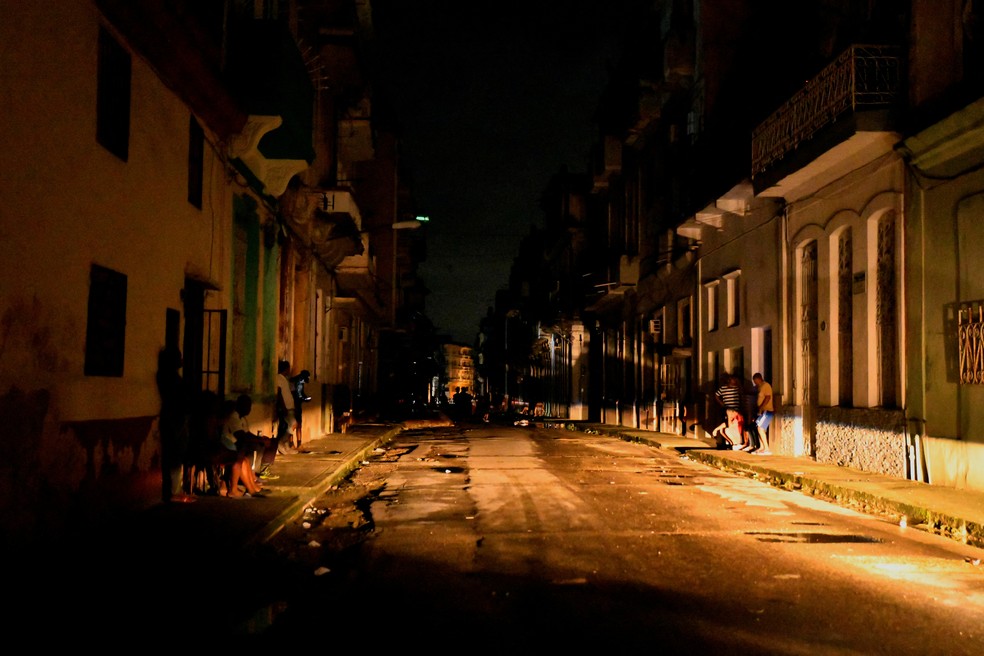 Apagão em Cuba — Foto: Norlys Perez/Reuters