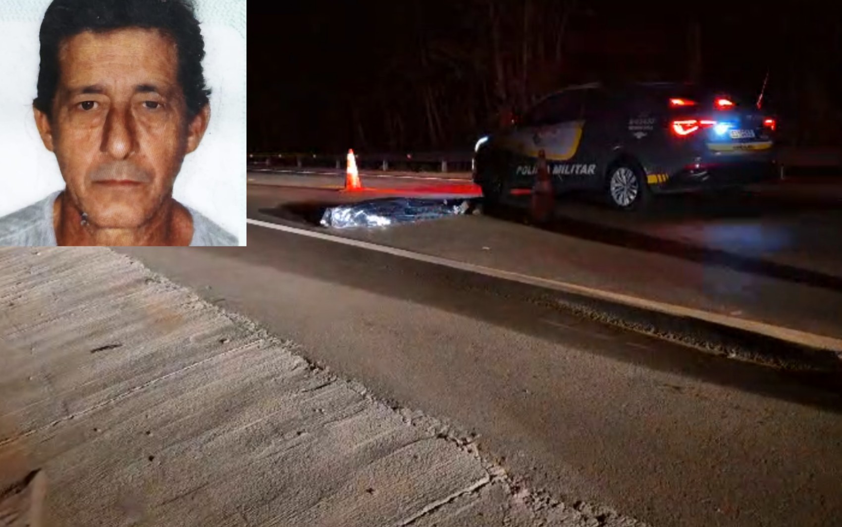 Motociclista morre após ser atingido por carro na Rodovia Rionegro e Solimões em Franca