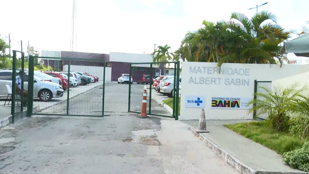 Maternidade Albert Sabin, no bairro de Cajazeiras, em Salvador — Foto: TV Bahia