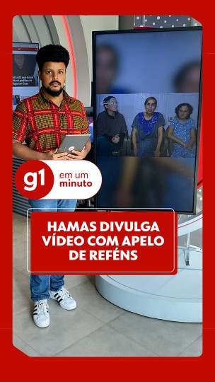 Hamas divulga vídeo com reféns fazendo apelo e...