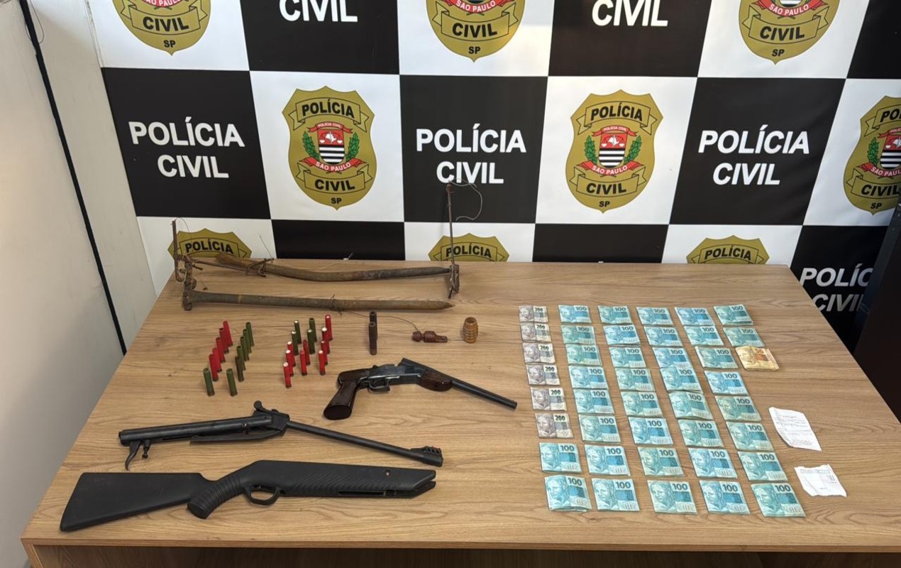 Polícia apreende armas, munições e R$ 41 mil em operação contra o tráfico de drogas em Itapetininga 