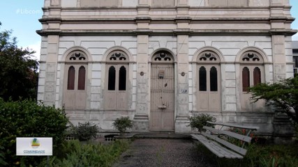 Construção imponente, Palacete Amyntas, no bairro do Marco, data de 1909