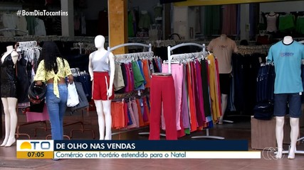Comércio de Palmas estende horário para atender clientes durante fim de ano