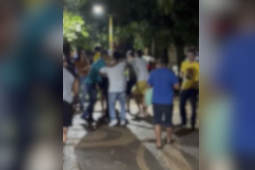 A confusão ocorreu em Guaraçai (SP) — Foto: Arquivo pessoal