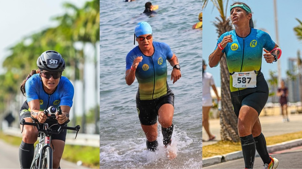 Atleta de triatlo morre durante prova na Beira-Mar, em Fortaleza. — Foto: Redes sociais/Reprodução