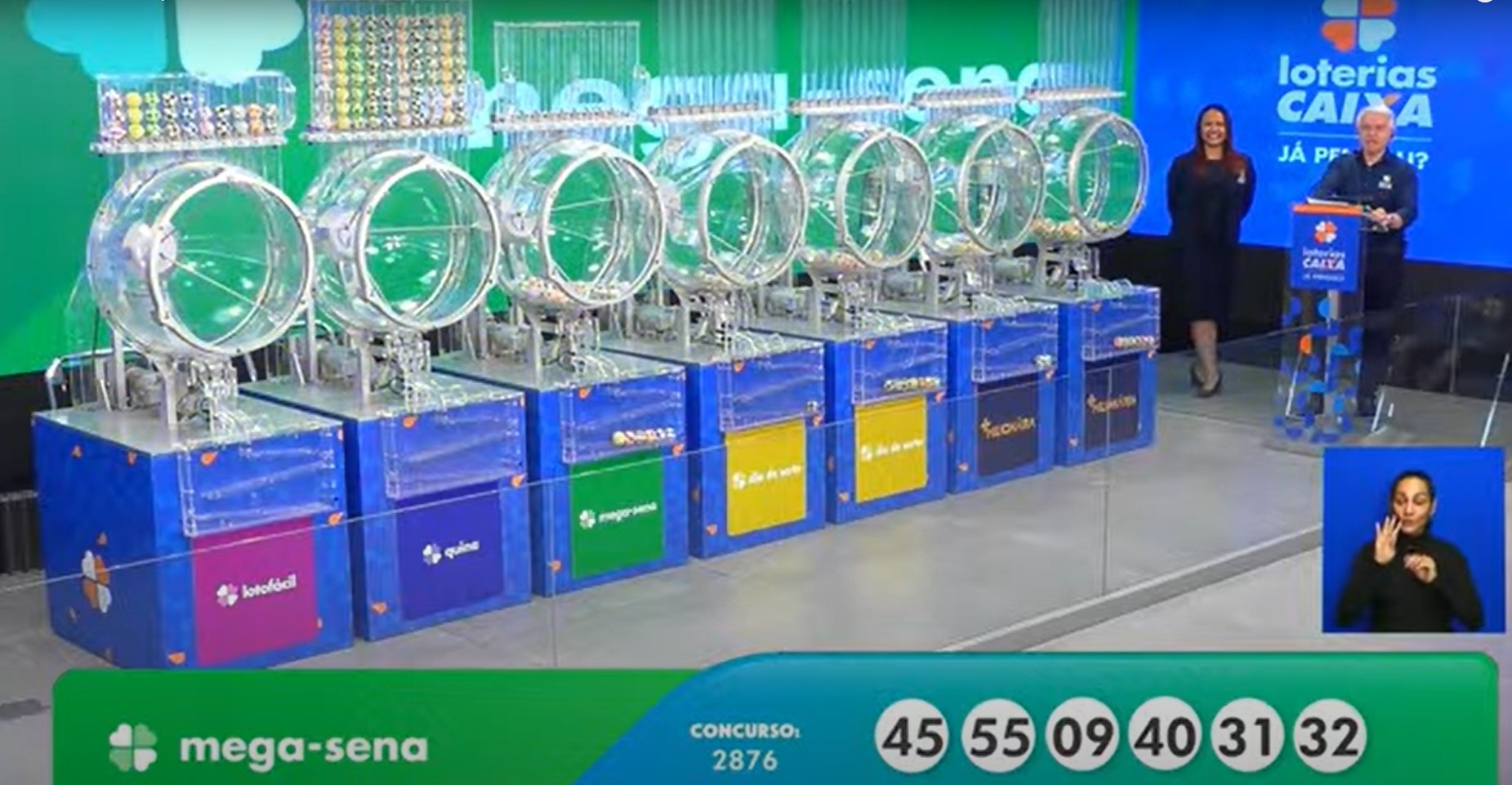 Mega-Sena, concurso 2.876: confira as dezenas sorteadas