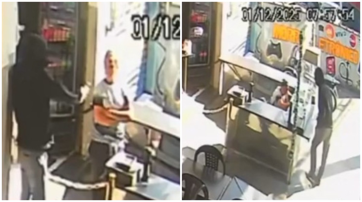 Vídeo mostra de outro ângulo mulher ser atingida por tiros disparados com duas armas pelo ex-namorado