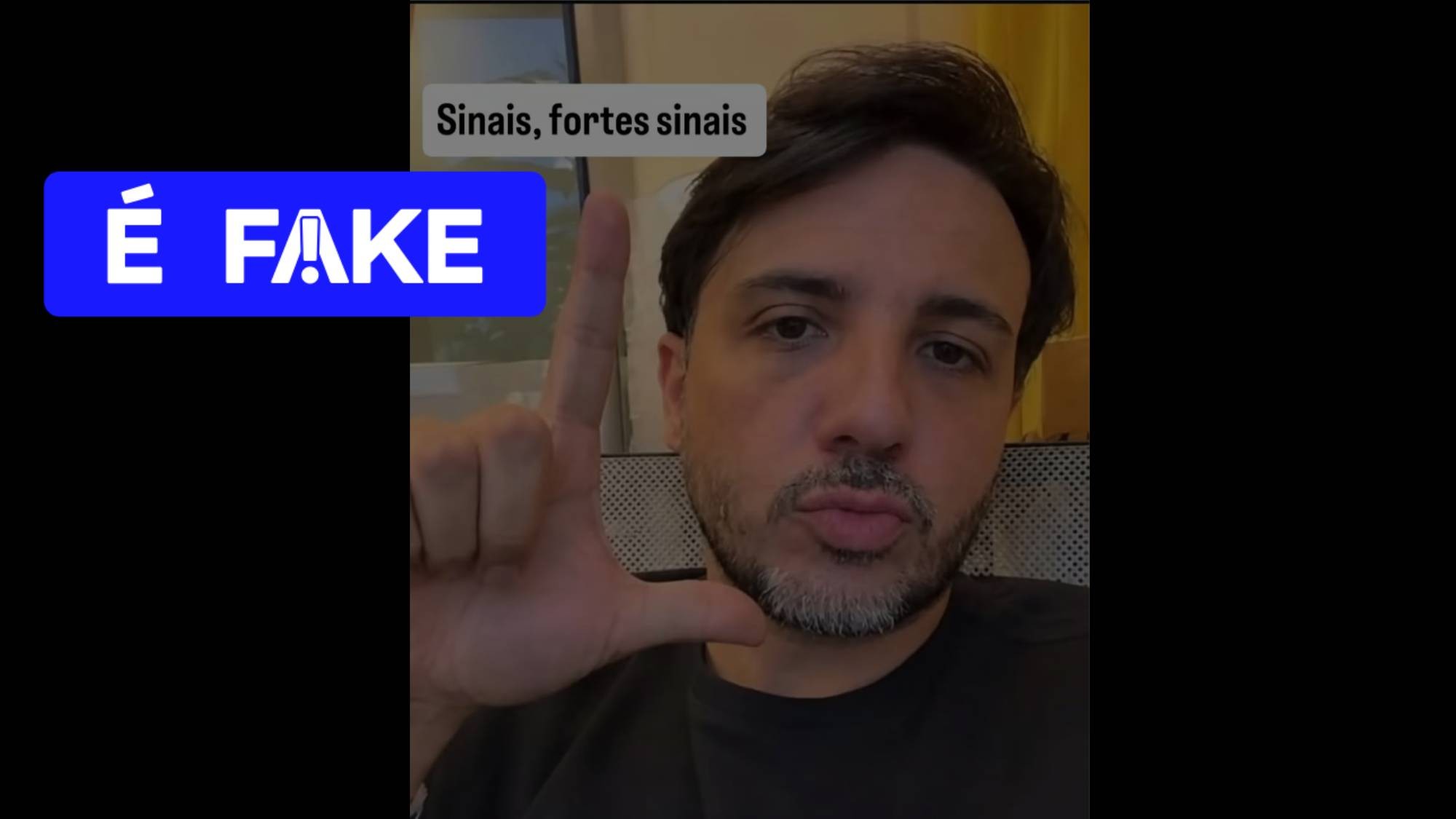Detector da OpenAI aponta IA em foto falsa de Renan Santos com gesto a Lula