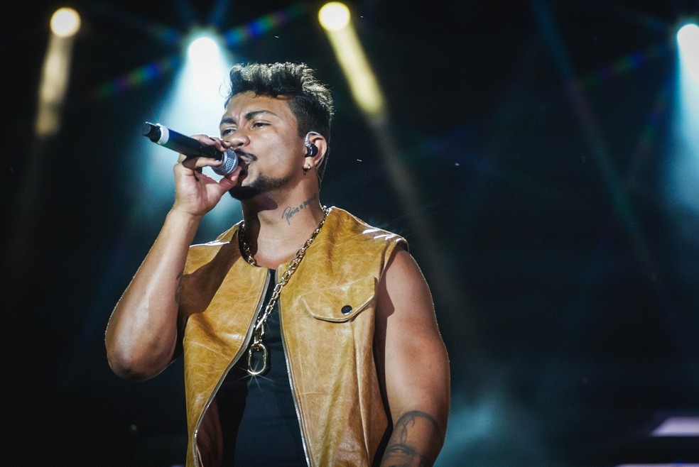 Xamã se apresenta no Rock in Rio 2024 — Foto: Stephanie Rodrigues/g1