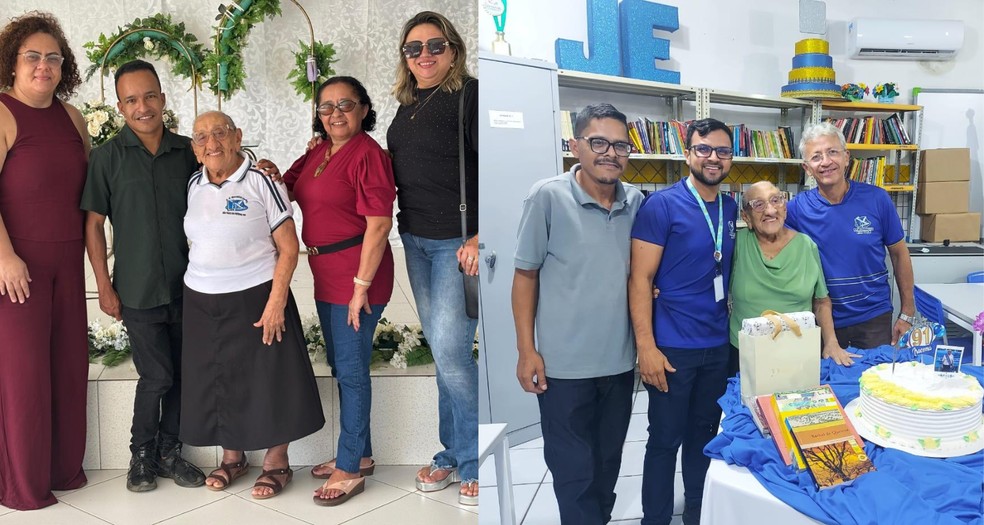 Iracema Morais, de 91 anos, vai concluir o ensino médio pelo EJA — Foto: Cedida