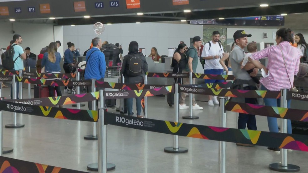 Foto de arquivo: Aeroporto do Galeão — Foto: Reprodução/ TV Globo