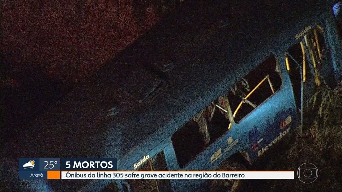 G1 - Ônibus que caiu em barranco no RS estava acima da velocidade permitida  - notícias em Rio Grande do Sul