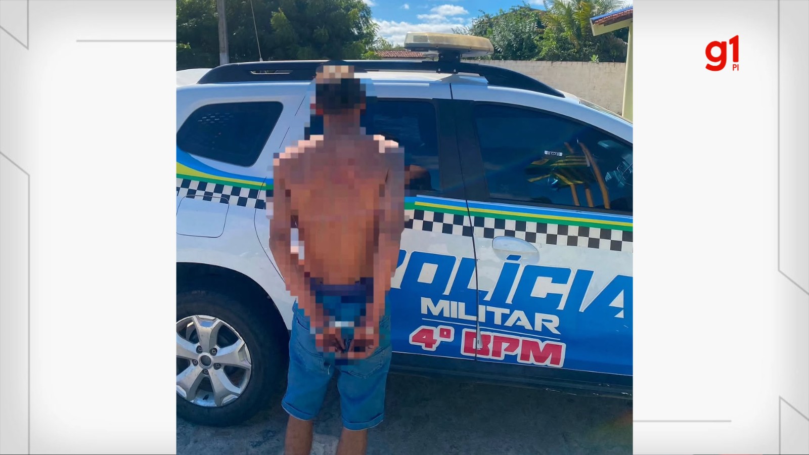 Suspeito de agredir e xingar companheira grávida e desacatar policiais é preso no PI