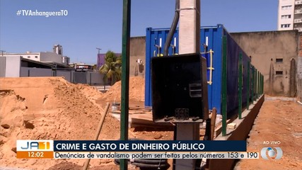 Obras são alvos de vandalismo e furto de fiação em Palmas