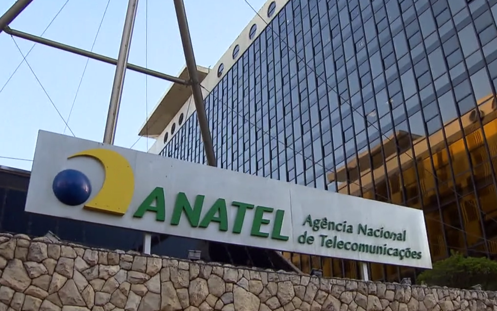 Fachada da sede da Agência Nacional de Telecomunicações (Anatel) — Foto: TV Globo/Reprodução