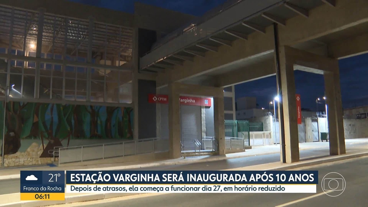 Após 10 anos de atraso, estação de trem Varginha, da Linha-9 Esmeralda, deve ser inaugurada em 27 de janeiro 