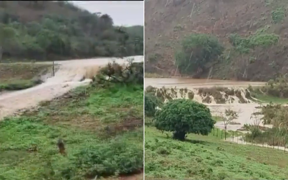 Cidades do interior da Bahia sofrem com ação das chuvas — Foto: Redes Sociais