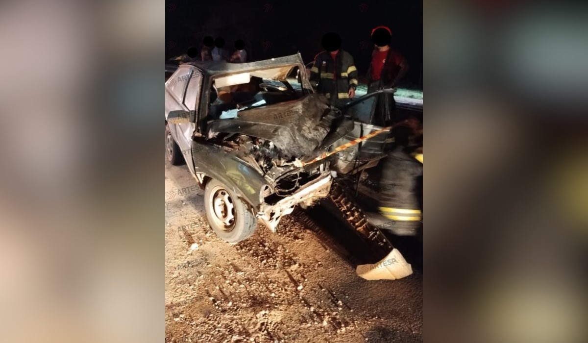 Idoso morre em acidente entre carro e caminhão em rodovia de Caiabu
