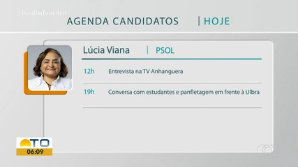 Confira a agenda dos candidatos à Prefeitura de Palmas nesta segunda-feira (23)