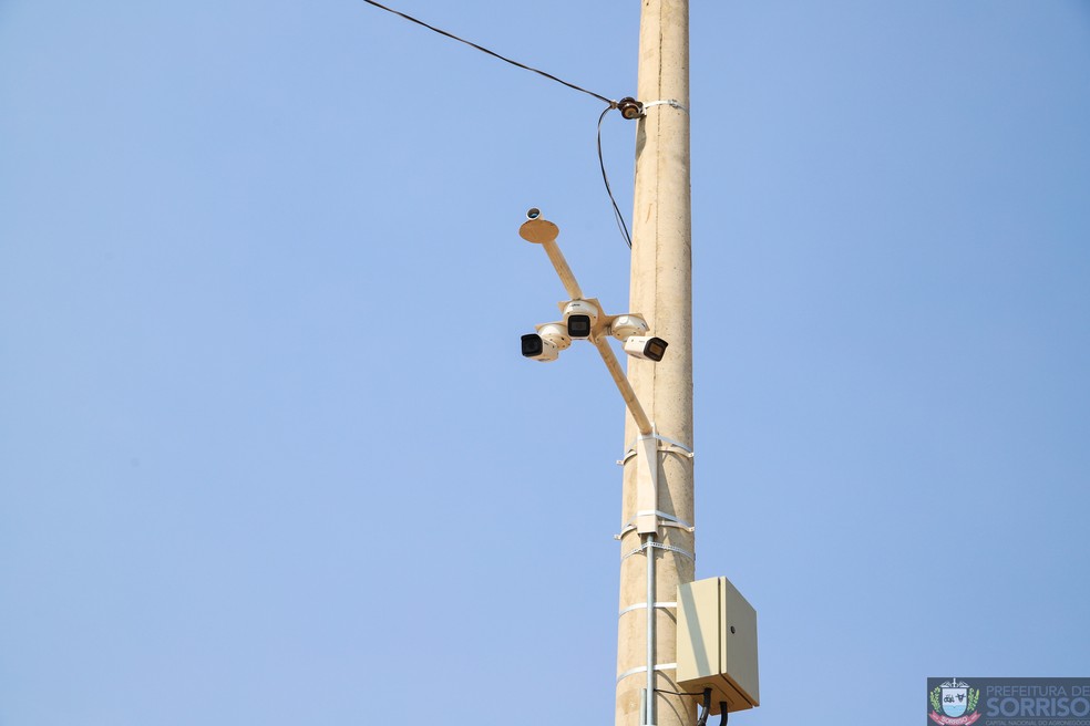 Sorriso passou a contar com mais de 70 câmeras de vigilância — Foto: Assessoria