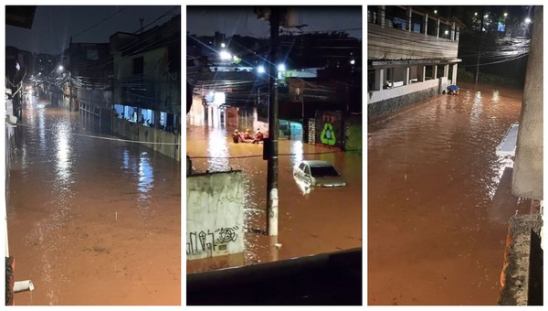 Enchentes atingem cidades da Grande SP na madrugada deste sábado (1°)