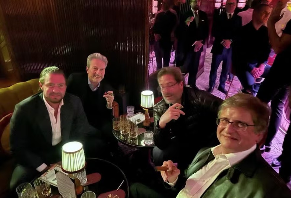 Paulo Gonet e Daniel Vorcaro em evento em Londres