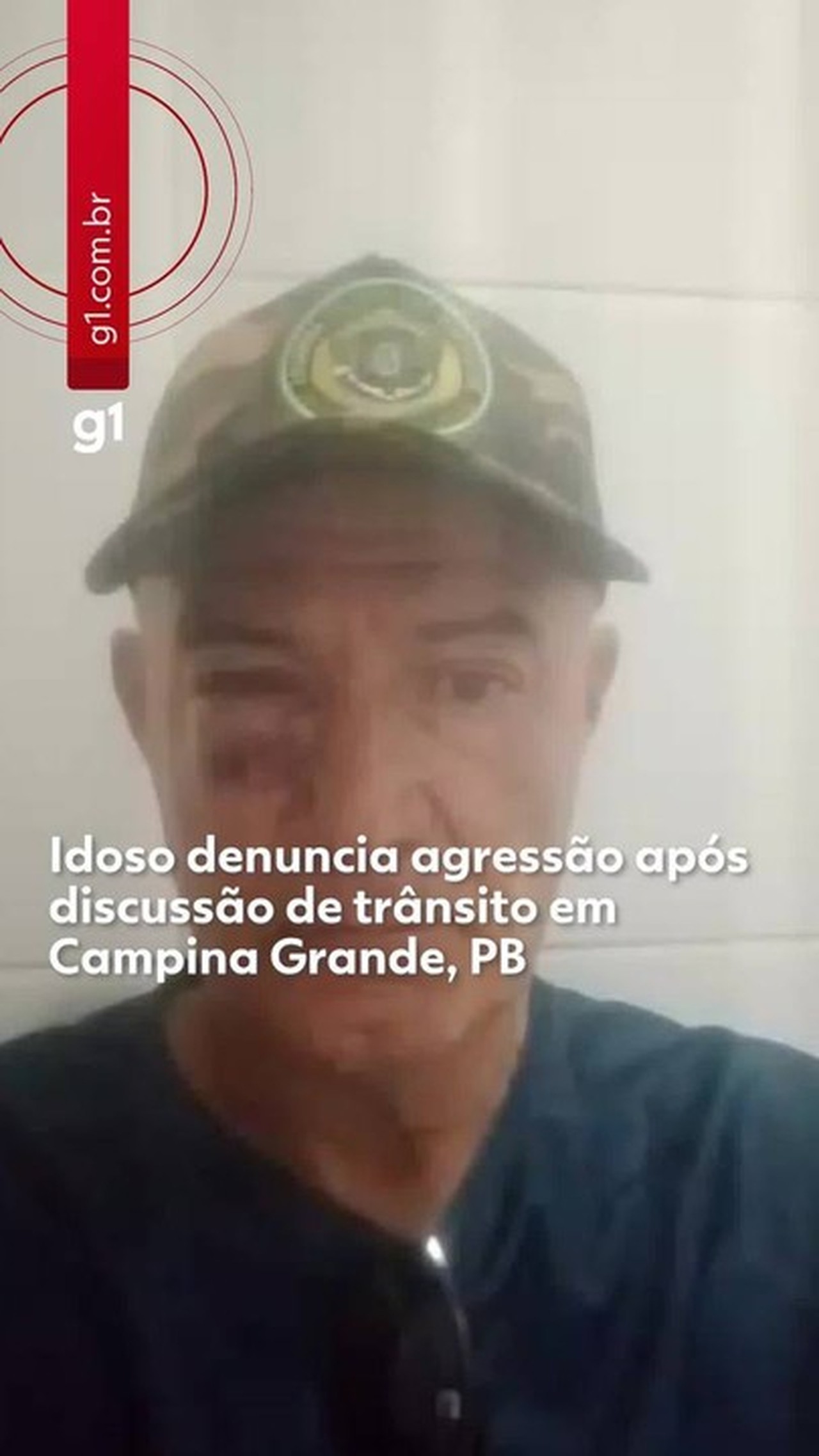 Idoso denuncia agressão após quase ser atropelado no dia do aniversário em Campina Grande