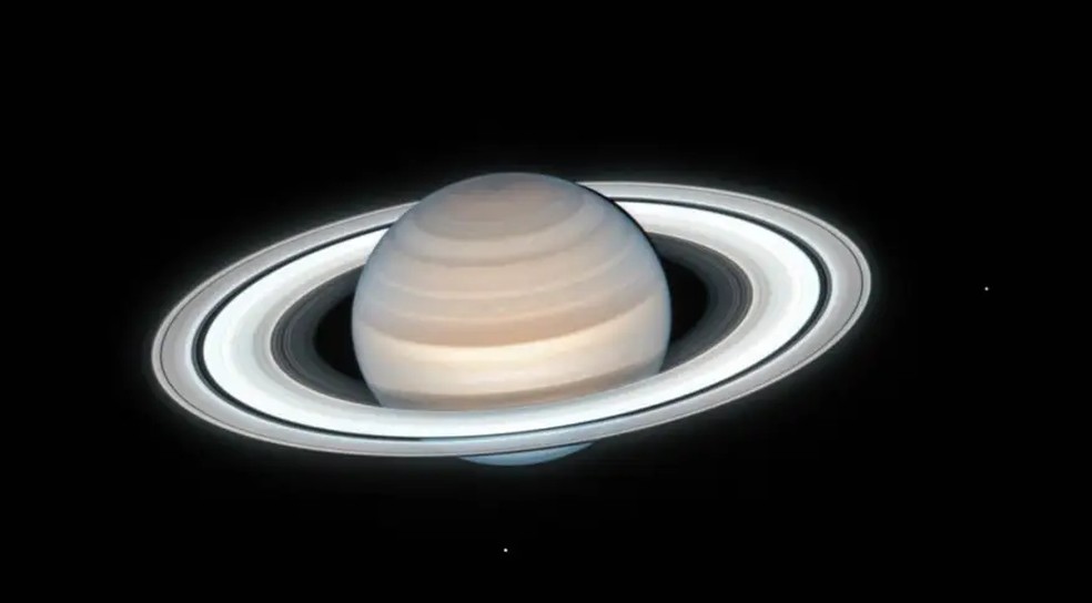 Saturno, o planeta dos an�is. � Foto: Foto: divulga��o/Marcelo Zurita.