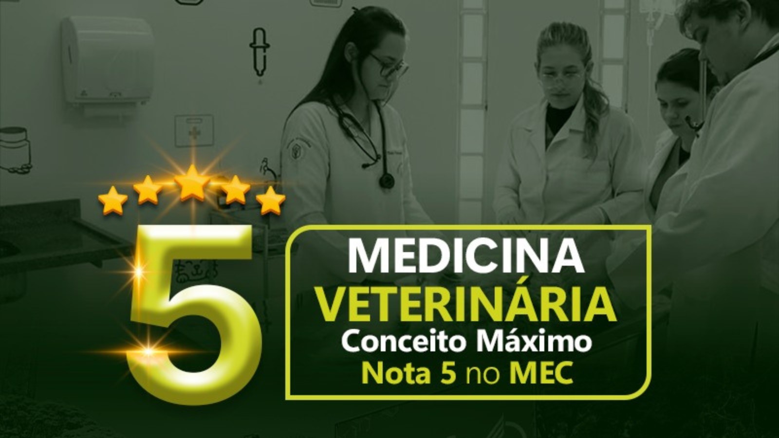 Curso de Medicina Veterinária em Barretos é reconhecido com nota Máxima no MEC