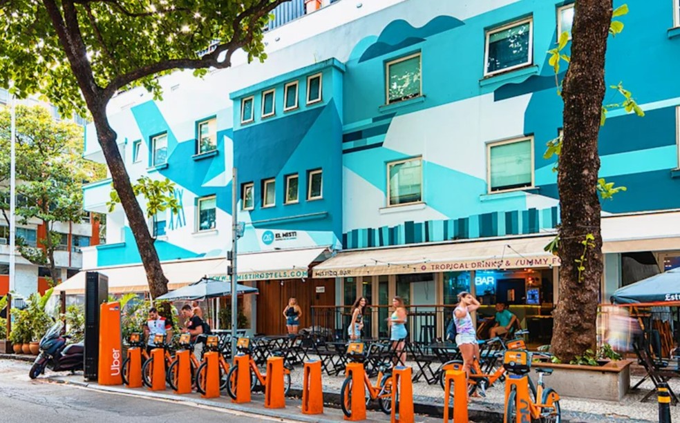 Fachada do El Misti Hostel, em Ipanema — Foto: Divulgação/Hostelworld