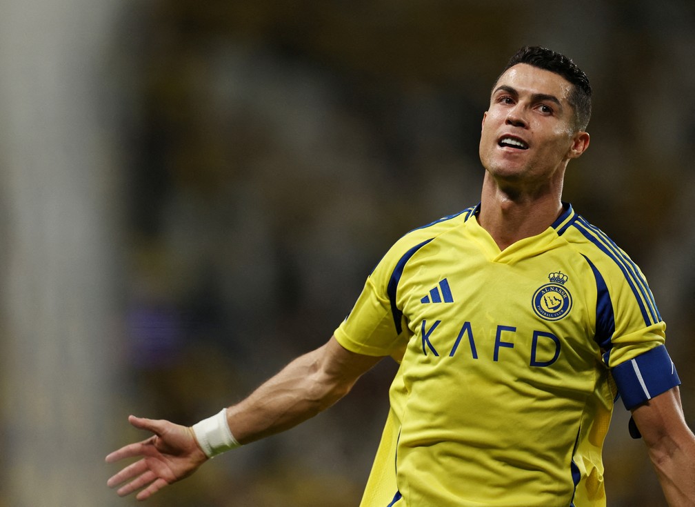 Cristiano Ronaldo em partida pelo Al Nassr.  Foto: Reuters