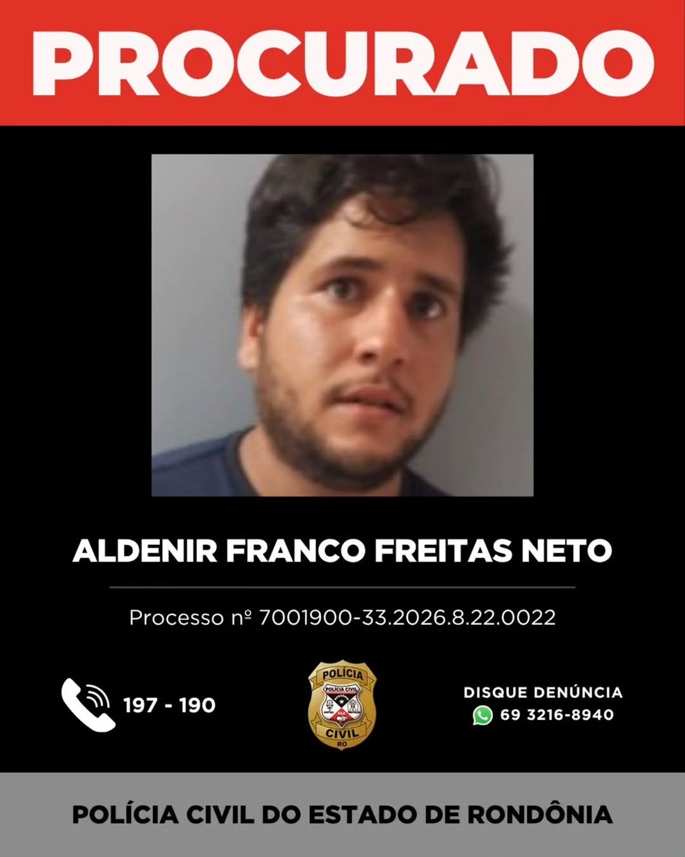 Aldenir Franco Freitas Neto — Foto: Polícia Civil/Divulgação