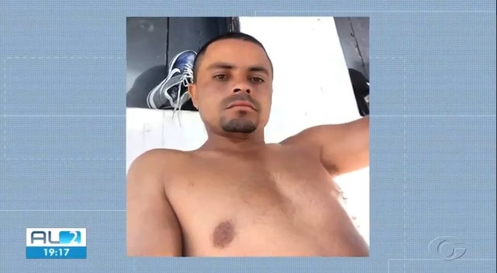 Homem que matou a companheira, técnica de enfermagem em Viçosa, AL — Foto: Reprodução/TV Gazeta
