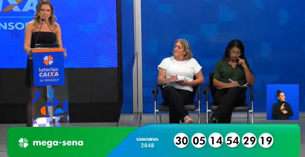 Mega-Sena, concurso 2.848 — Foto: Caixa / Reprodução