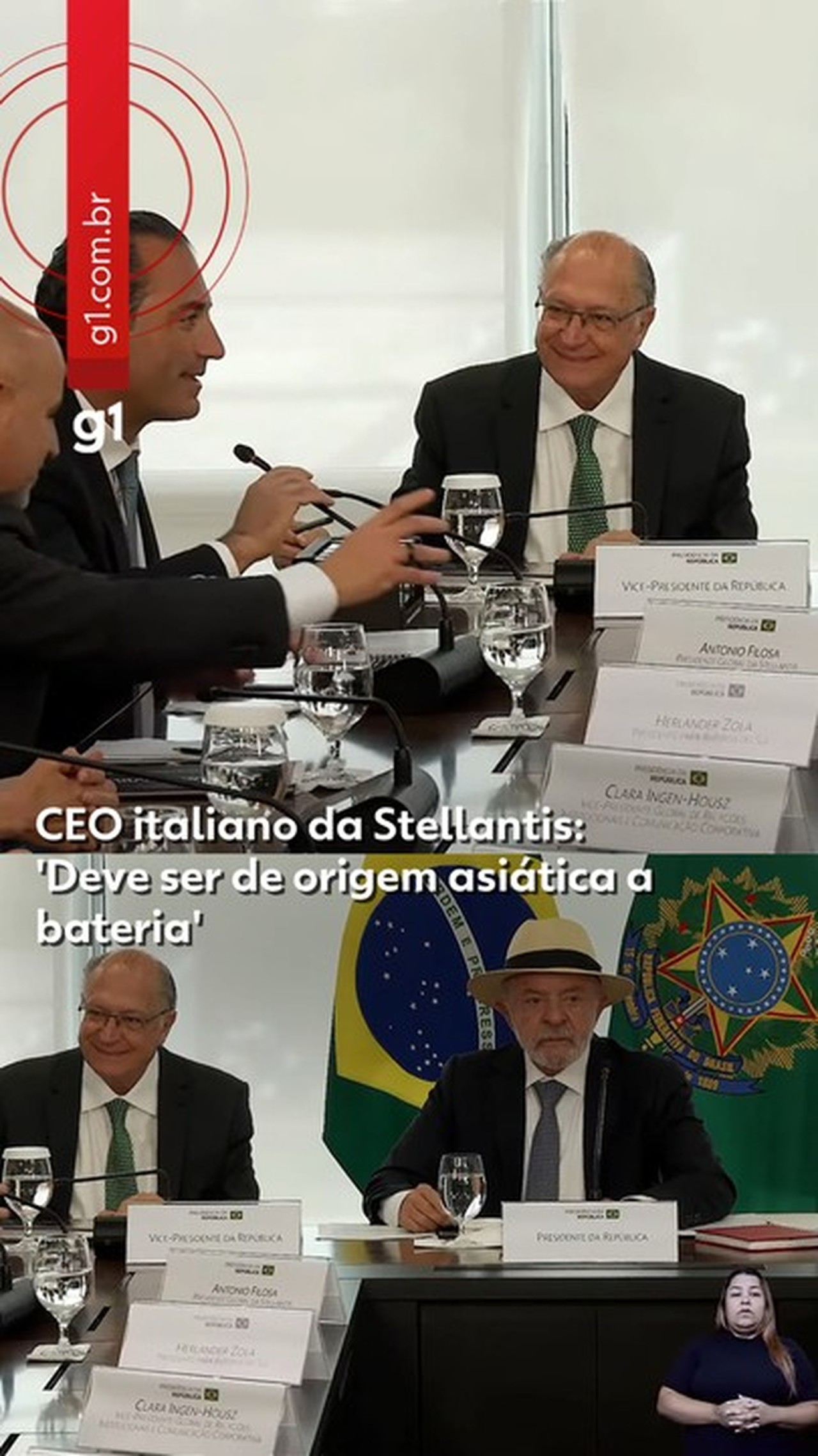 CEO italiano da Stellantis alfineta após microfone falhar em reunião com Lula: 'Deve ser de origem asiática a bateria'