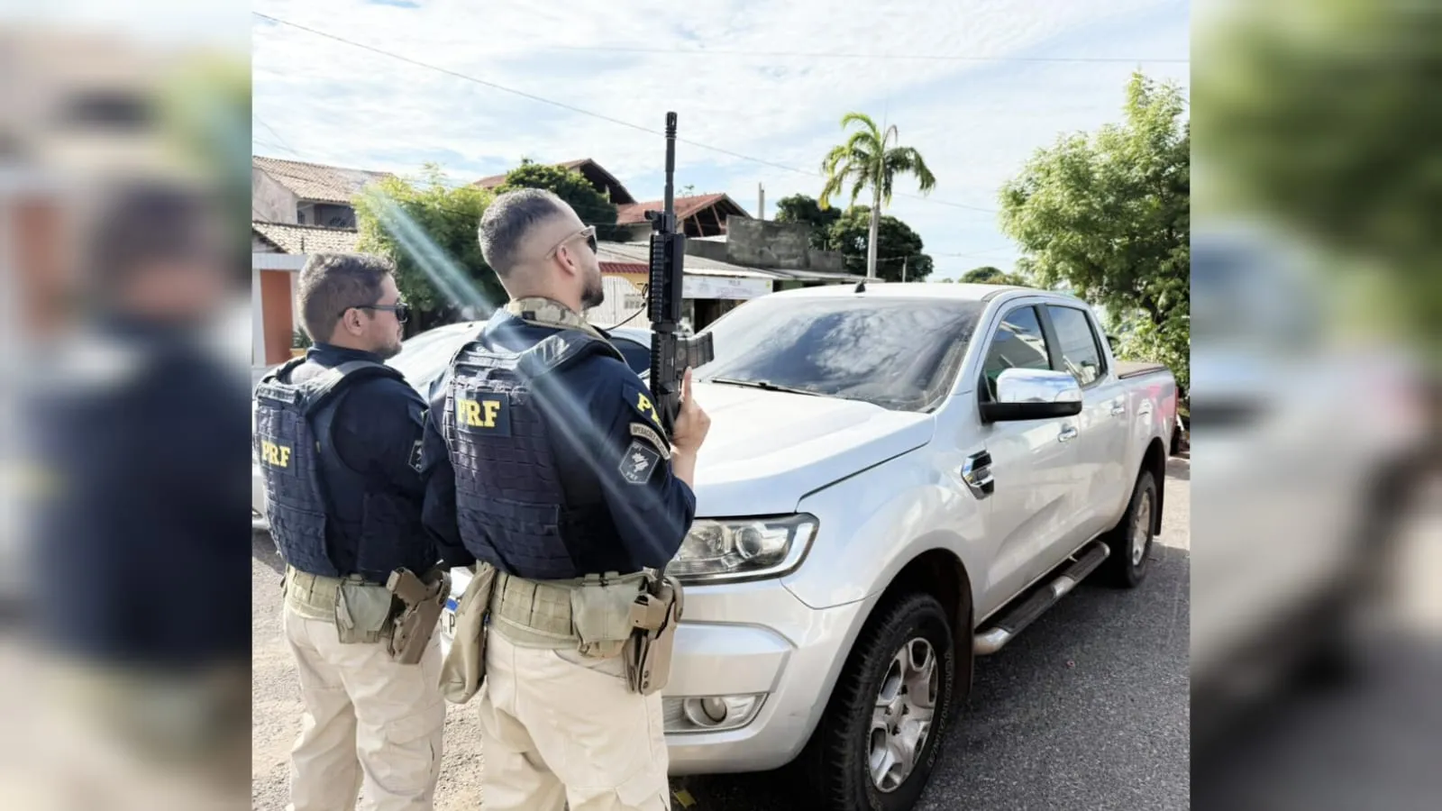 PRF recupera caminhonete furtada durante fiscalização na BR-163