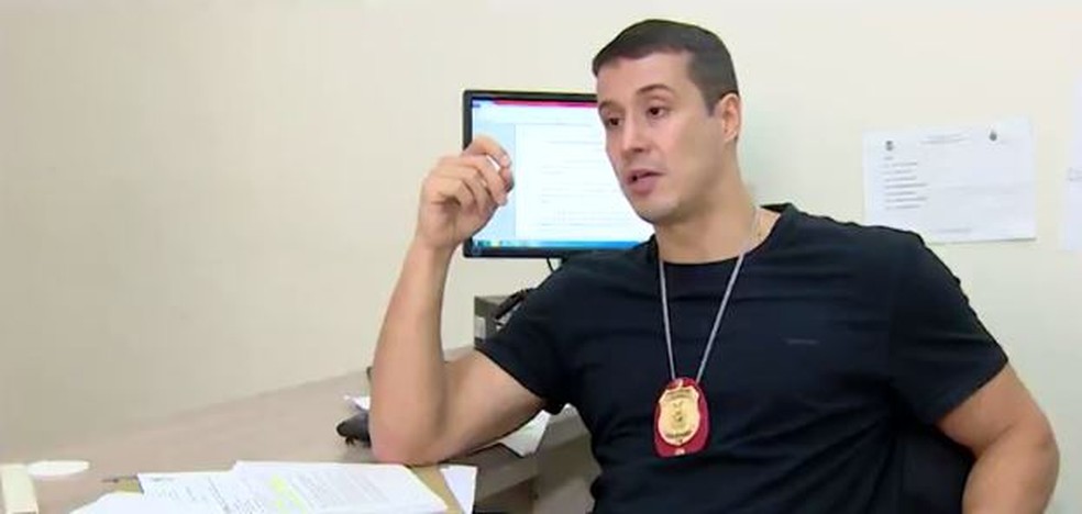 Delegado Samir Freire foi um dos presos durante a ação.  — Foto: Reprodução