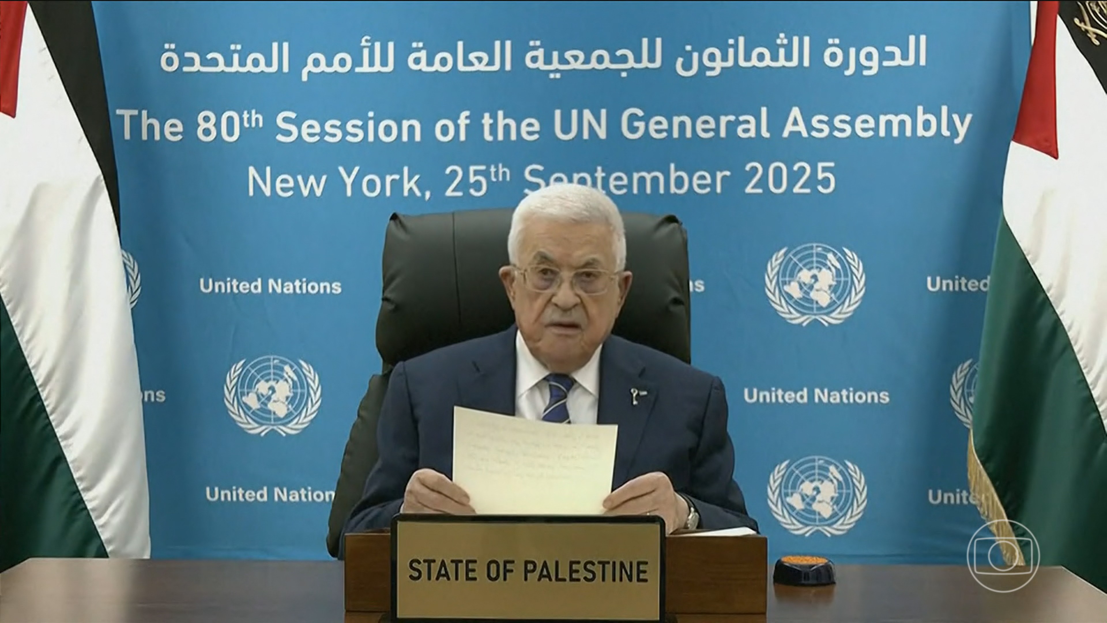 Mahmoud Abbas repudia ataque do Hamas contra civis israelenses e defende Estado palestino sem participação de grupos armados
