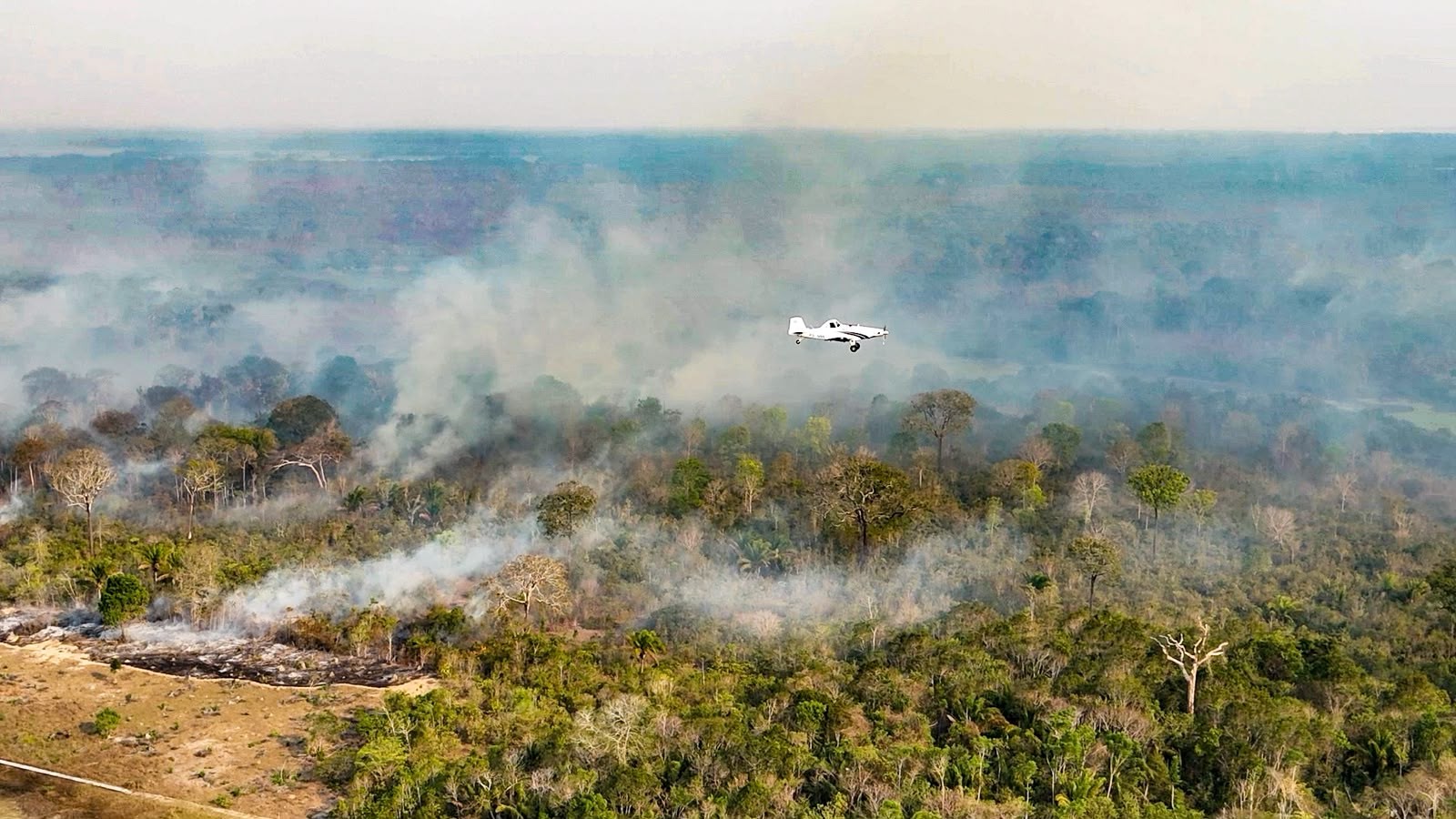 Ministério do Meio Ambiente anuncia reforço de 6 aeronaves e 290 brigadistas para combater incêndios no Amazonas