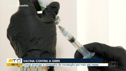 Gurupi prorroga campanha de vacinação contra a gripe após baixa procura do imunizante